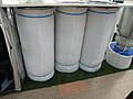Three carbon filtres packed in white material