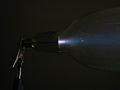 The cathode during use (lateral)