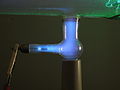 The anode during use