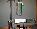 Experiment set-up to show the effect of the Lorentz force